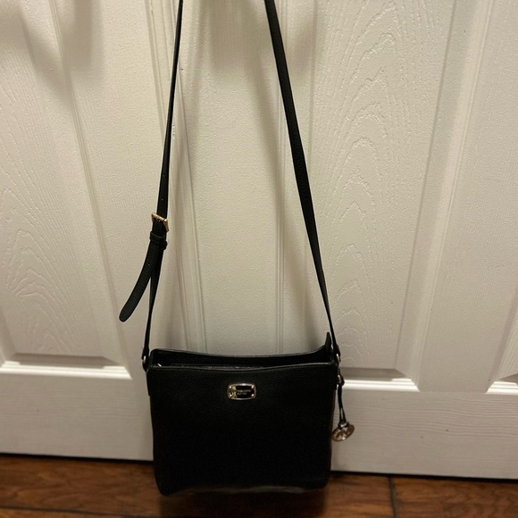 Michael Kors Pebbled Leather Black Crossbody Bag - Picture 8 of 10